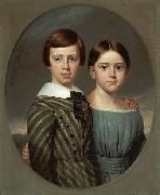 Samuel Lancaster Gerry John Oscar Kent and His Sister, Sarah Eliza Kent. Sweden oil painting artist